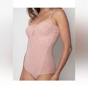 We Are HAH Hot As Hell Free People Under The Wire Bodysuit Copper Rose XS New